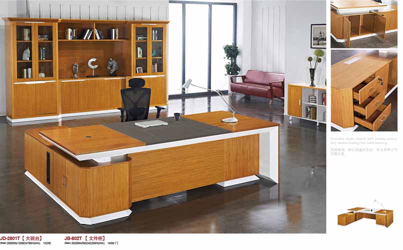 开放漆大班台 提升办公家具销售的有效方案